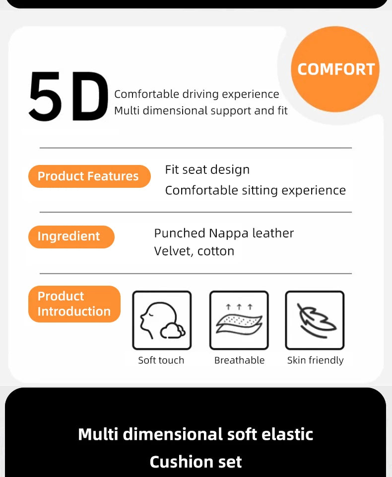 Car Breathable Split Sitting Rear Seat Protector Cushion