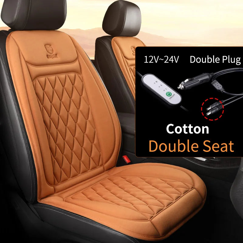 12/24v  Car Heated Seat Cover 30' Fast Heated Seat Protector Cushion