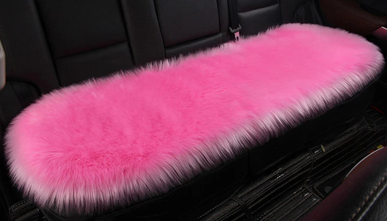 Artificial Wool Car Seat Cushion Winter Plush Auto Seat Cloak Universal Warm Car Seat Cover