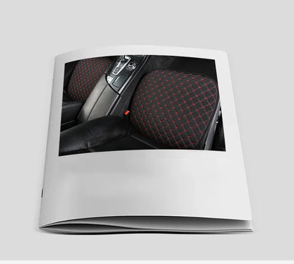 Linen Quilted Embroidered Car Cushion Without Backrest Four Seasons Universal