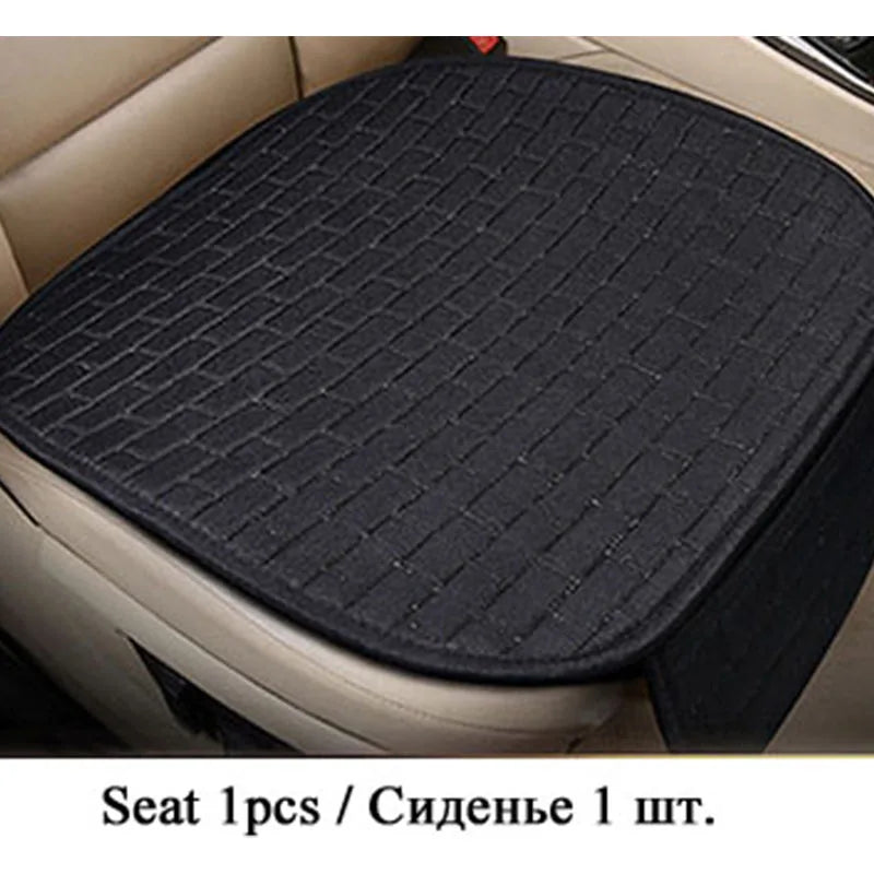 Car Flax Seat Cushion Protector Pad Front/Rear Set