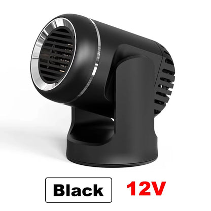 Car 360° Rotate 3 Adjustable Power Heating Fans