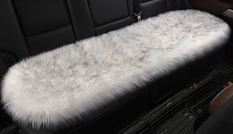 Artificial Wool Car Seat Cushion Winter Plush Auto Seat Cloak Universal Warm Car Seat Cover