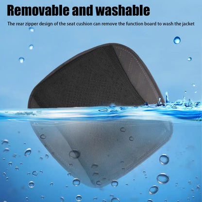 Cooling Car Seat Cushion Driver Seat Cushion with 5 Fans Breathable Three-Speed Adjustable Pad