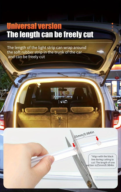 Car Trunk Universal  LED Silicone Light Strip 2M