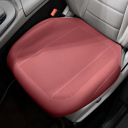 Car PU Leather Cooling Breathable Non Slip Thin All Season Universal Seat Cushion