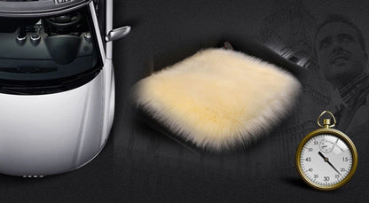 Artificial Wool Car Seat Cushion Winter Plush Auto Seat Cloak Universal Warm Car Seat Cover
