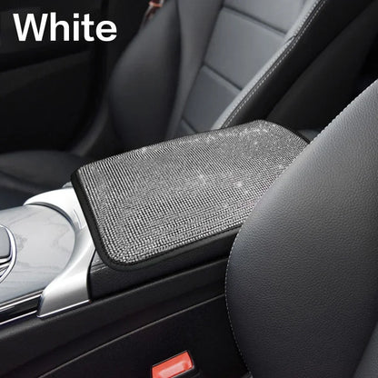 Car Diamond Studded Interior Protection Soft Comfortable Armrest Pad