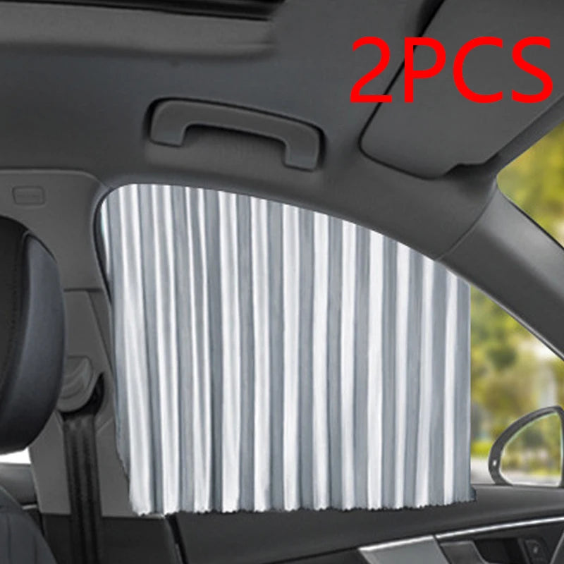 2PCS Car Magnetic Sunshade Window Curtain Privacy Sun UV Protection