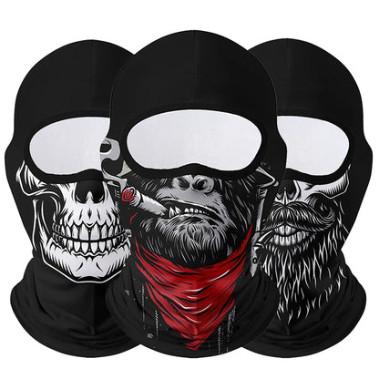 Motorcycle Face Mask Clown Ghost Skull Breathable Windproof UV Sun Dust Protective Mask