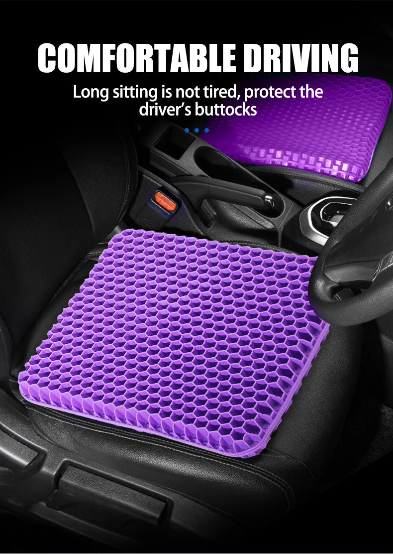 Car Gel Seat Summer Breathable Honeycomb Cushion