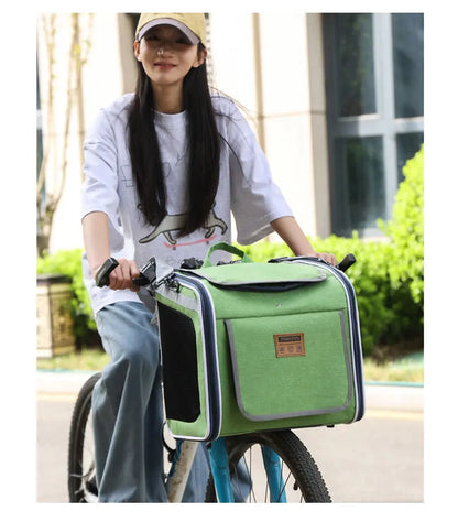 Bicycle Carrying Cat Dog Pet Bag Portable Backpack Organizer