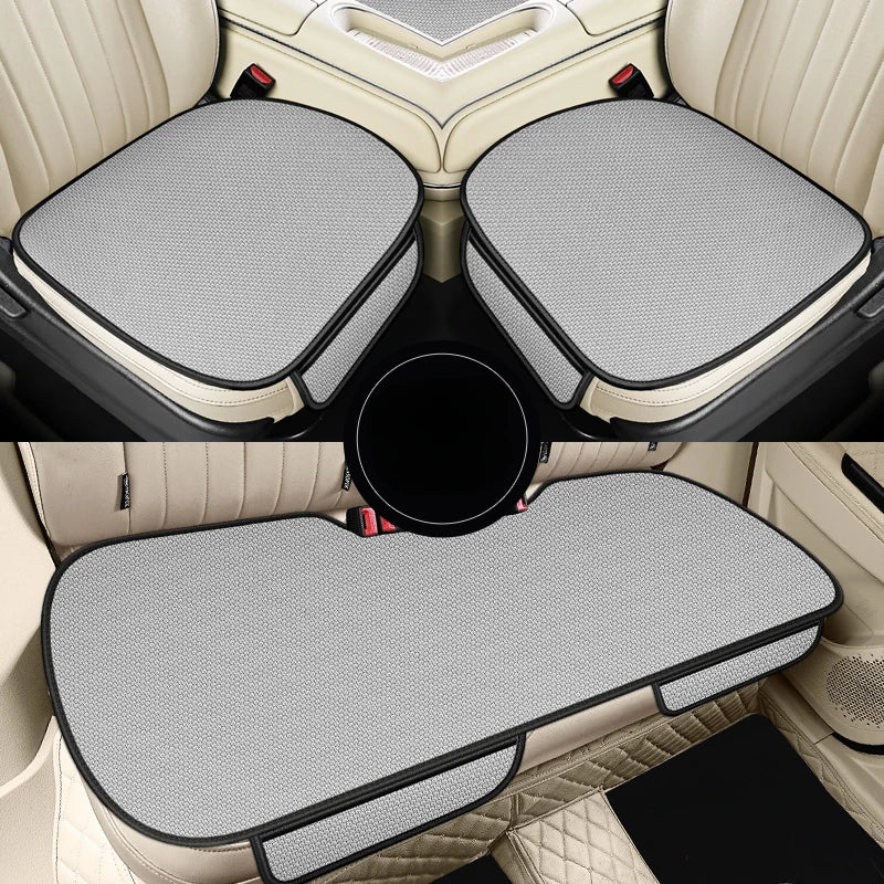 Car Summer Cool Breathable Fabric Front Rear Seat Cushion