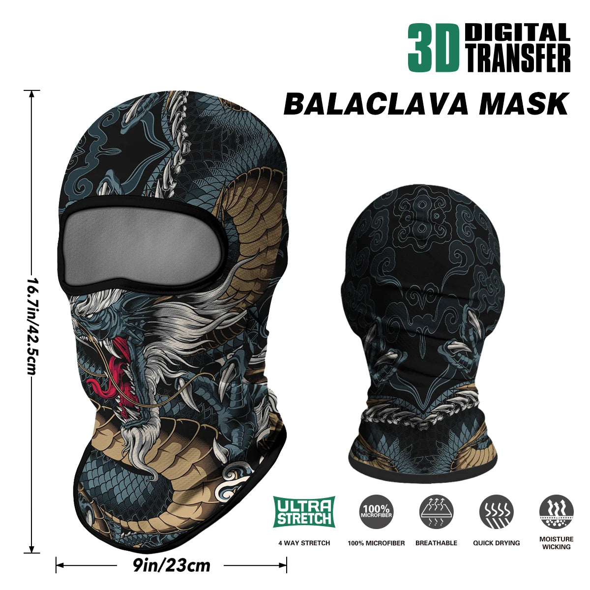 Motorcycle Full Face Sun Protection Lining Summer Breathable Skull Halloween Masks