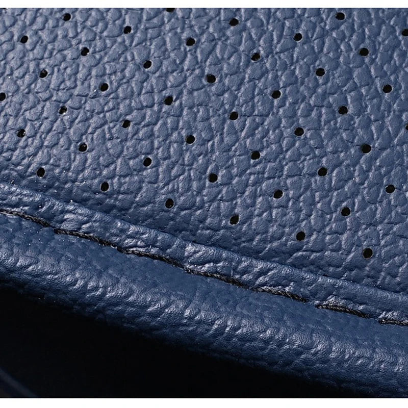 Car Perforated Leather  Front Bottom Anti-Slip Universal Seat Cushion