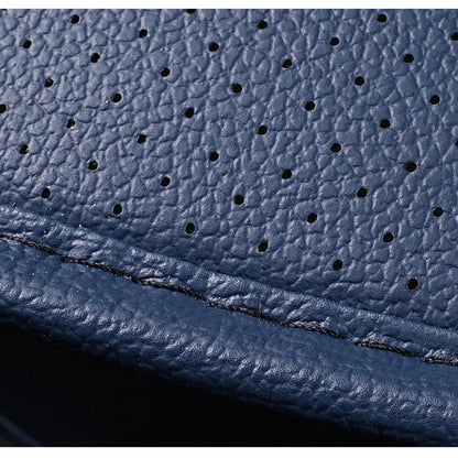 Car Perforated Leather  Front Bottom Anti-Slip Universal Seat Cushion
