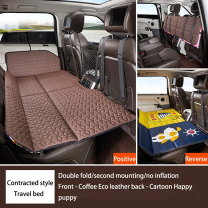 Car Non-inflatable Back Seat Folding Safety Mattress Travelling Mattress