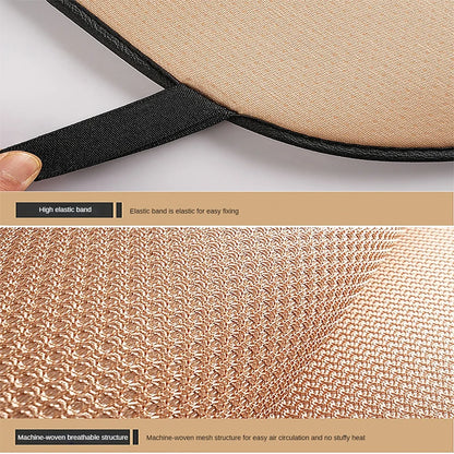 Car Summer Cool Breathable Fabric Front Rear Seat Cushion