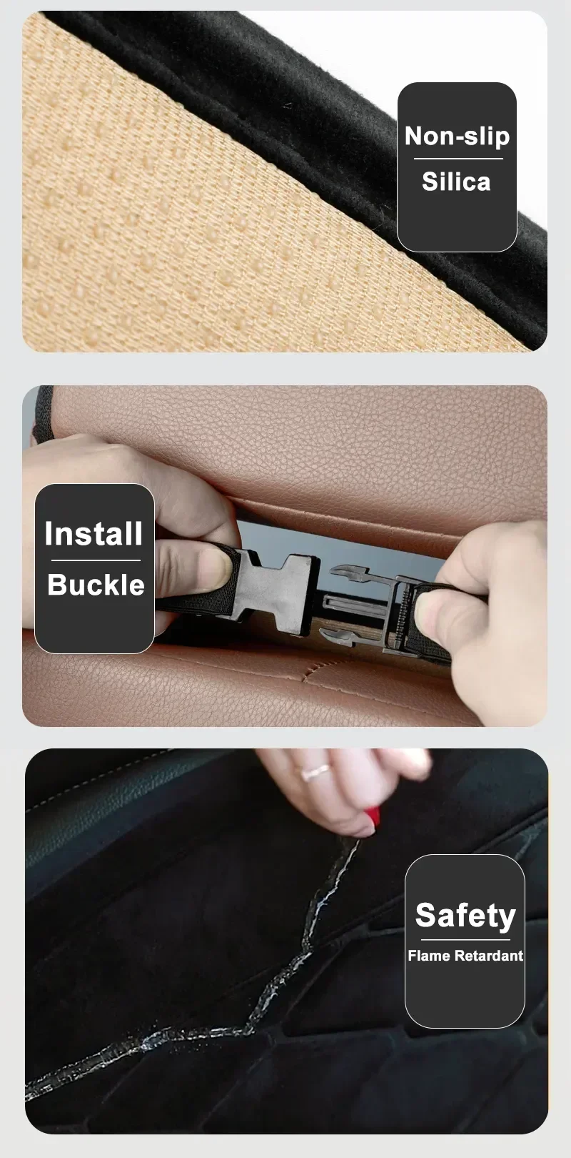 Car 12V/24V Quick Heating Flannel Warm Winter Cushion