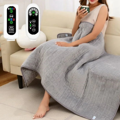 Electric Soft Flannel Heated Blanket Winter Body Warm Mat  Pad Heater