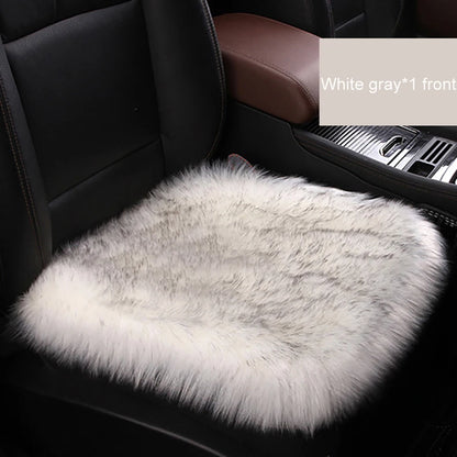 Artificial Wool Car Seat Cushion Winter Plush Auto Seat Cloak Universal Warm Car Seat Cover