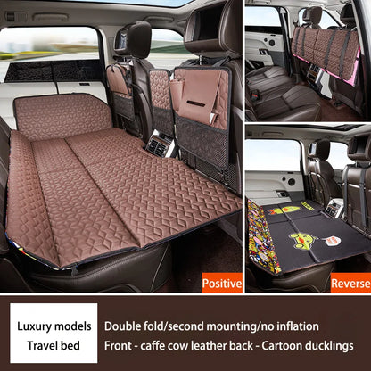 Car Non-inflatable Back Seat Folding Safety Mattress Travelling Mattress