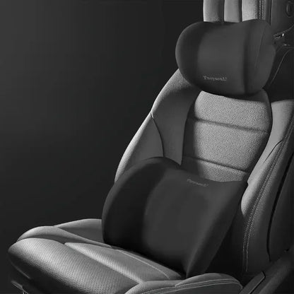 Car Headrest Lumbar Support Seat Cushion Backrest Set