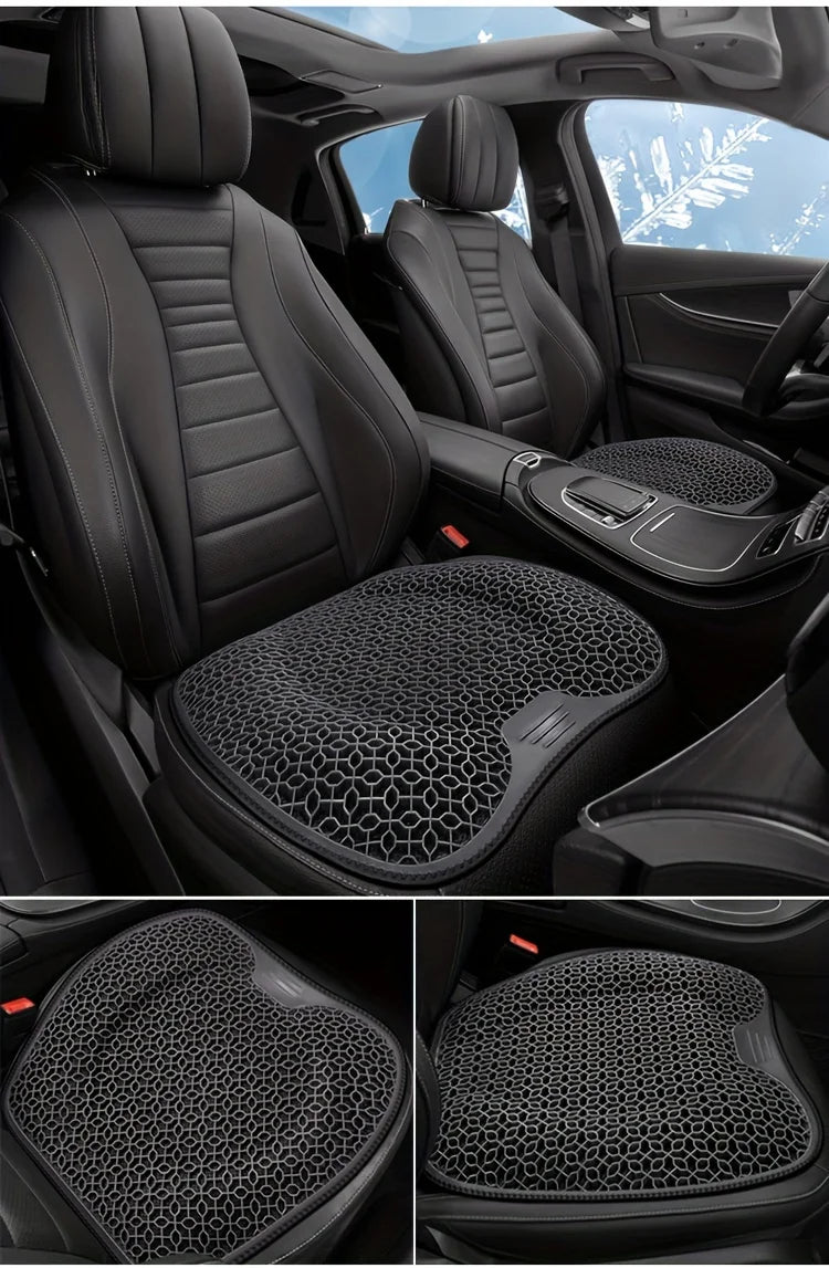 1pc Gel Seat Cushion - Honeycomb Design for Car/Office | Breathable