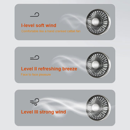 Car Seat Back 3-Speed Powerful Cooling Fan with Light