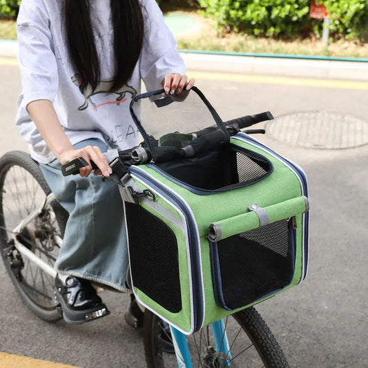 Bicycle Carrying Cat Dog Pet Bag Portable Backpack Organizer