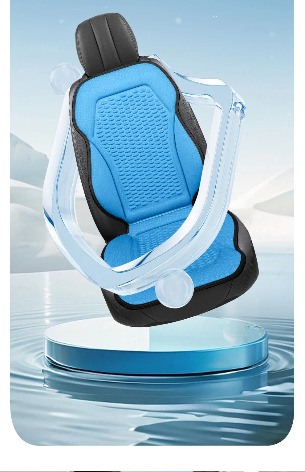 3D Textured Breathable Cooling Summer Car Seat Cushions