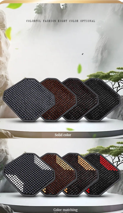 Summer Wooden Beads Seat Cushion  Cool and Breathable Comfortable Multi-occasion Use