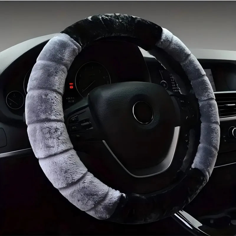 Cute Cartoon Ear Women Warm Cozy Universal  Steering Wheel Cover