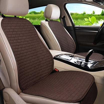 Car Flax Seat Cushion Protector Pad Front/Rear Set