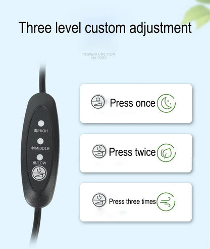 Car USB Ventilated Cooling 6 Fans Gel Seat Cushion Pad