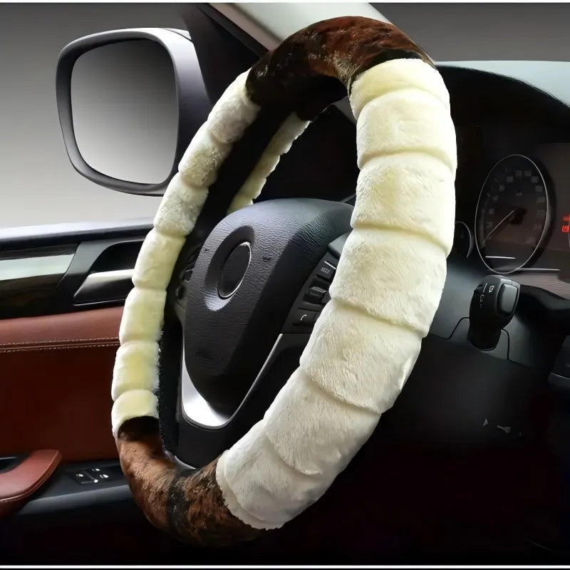 Cute Cartoon Ear Women Warm Cozy Universal  Steering Wheel Cover