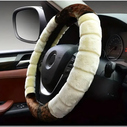 Cute Cartoon Ear Women Warm Cozy Universal  Steering Wheel Cover