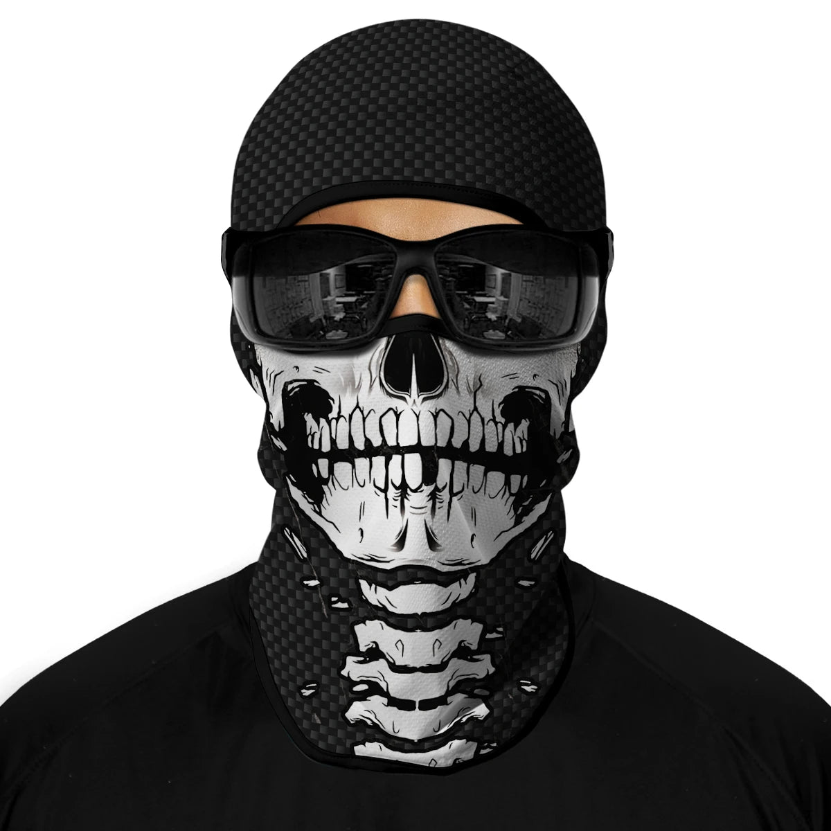Motorcycle Full Face Sun Protection Lining Summer Breathable Skull Halloween Masks
