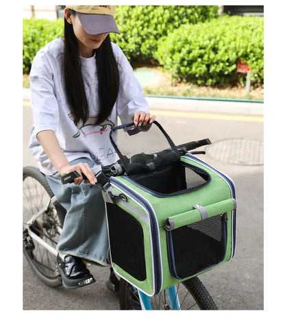 Bicycle Carrying Cat Dog Pet Bag Portable Backpack Organizer