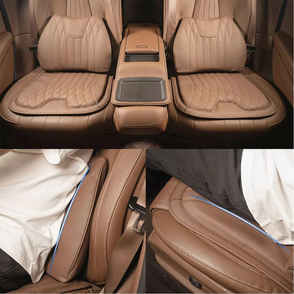 Car Seat Breathable Leather Waist Cushion Protector