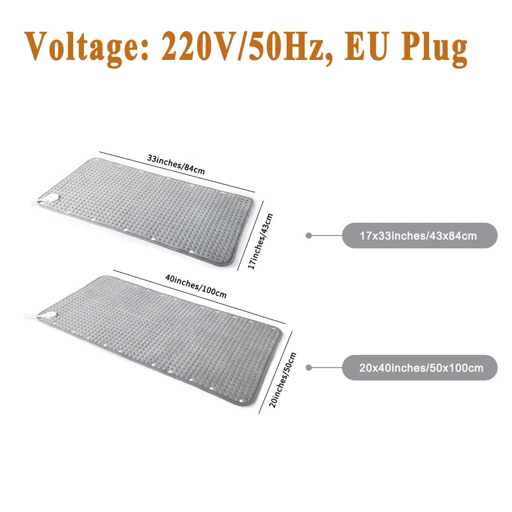 Electric Blanket 9-level Adjustment Warming Mattress 4-Speed Timing Automatic Heating Pad