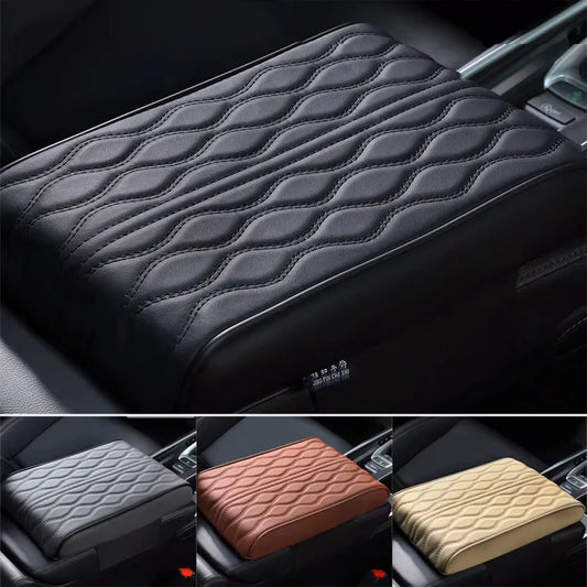 Car Armrest Boost Pad Heighten Leather Protection Cushion