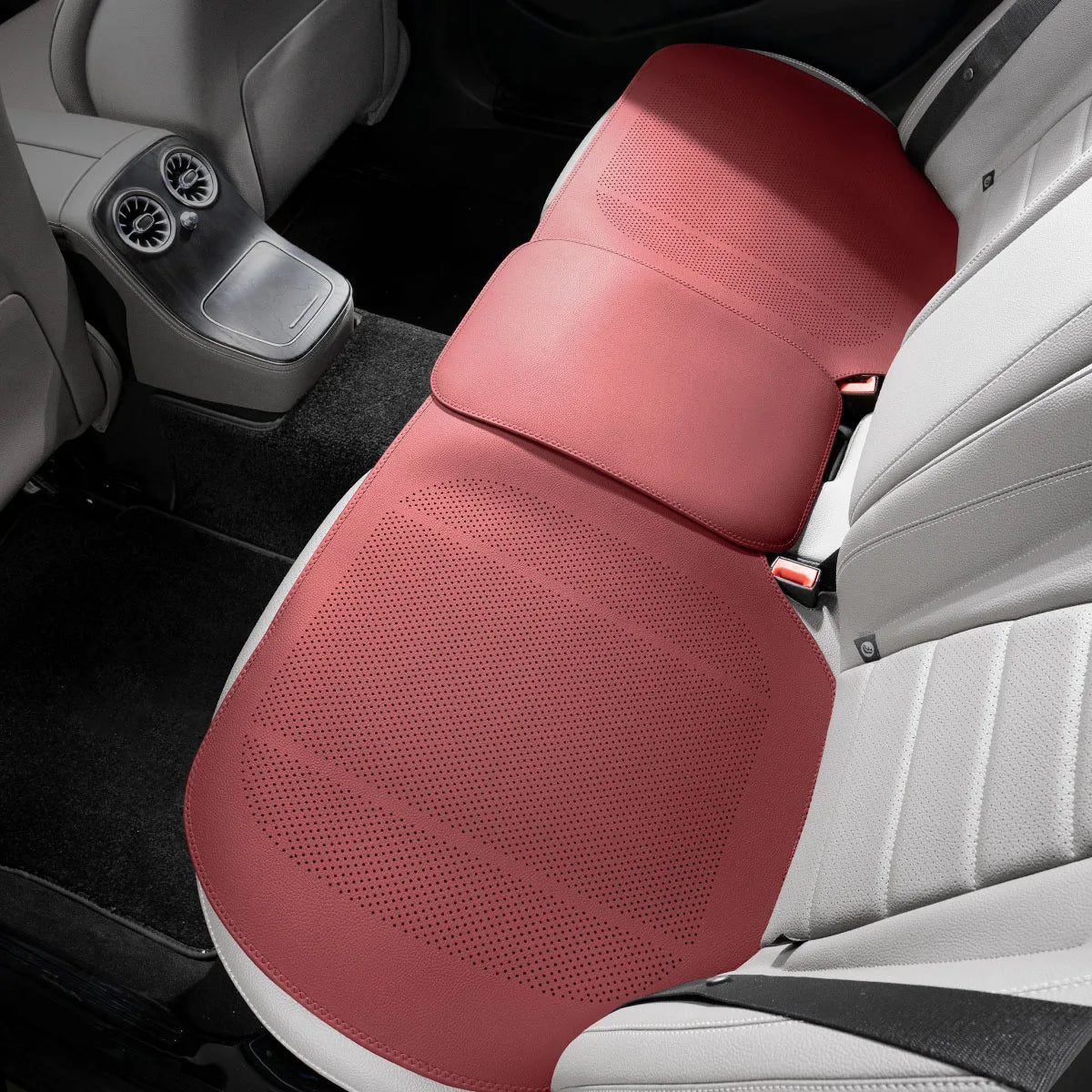 Car PU Leather Cooling Breathable Non Slip Thin All Season Universal Seat Cushion