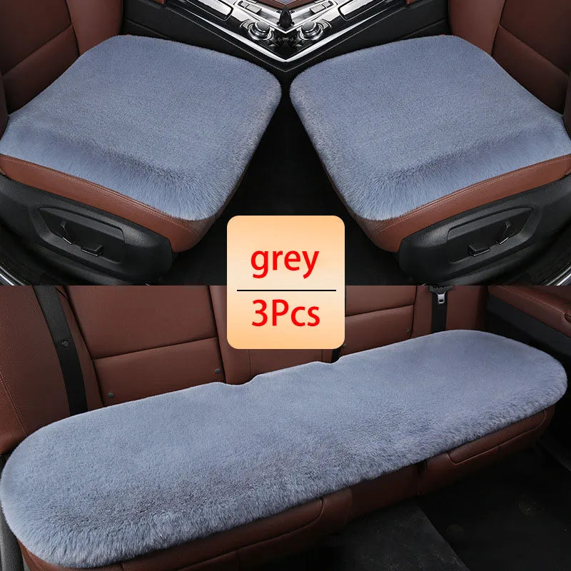 Car Winter Plush Rabbit Fur Non-slip Warmth Thickened Cushion