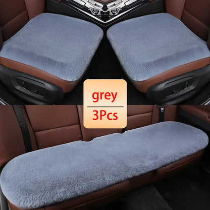 Car Winter Plush Rabbit Fur Non-slip Warmth Thickened Cushion