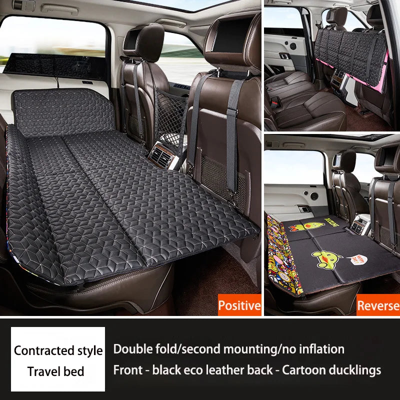 Car Non-inflatable Back Seat Folding Safety Mattress Travelling Mattress