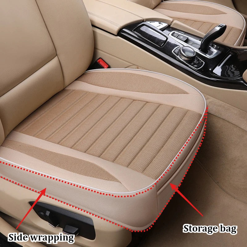 Car Breathable Business Soft Linen Fabric Seat Covers