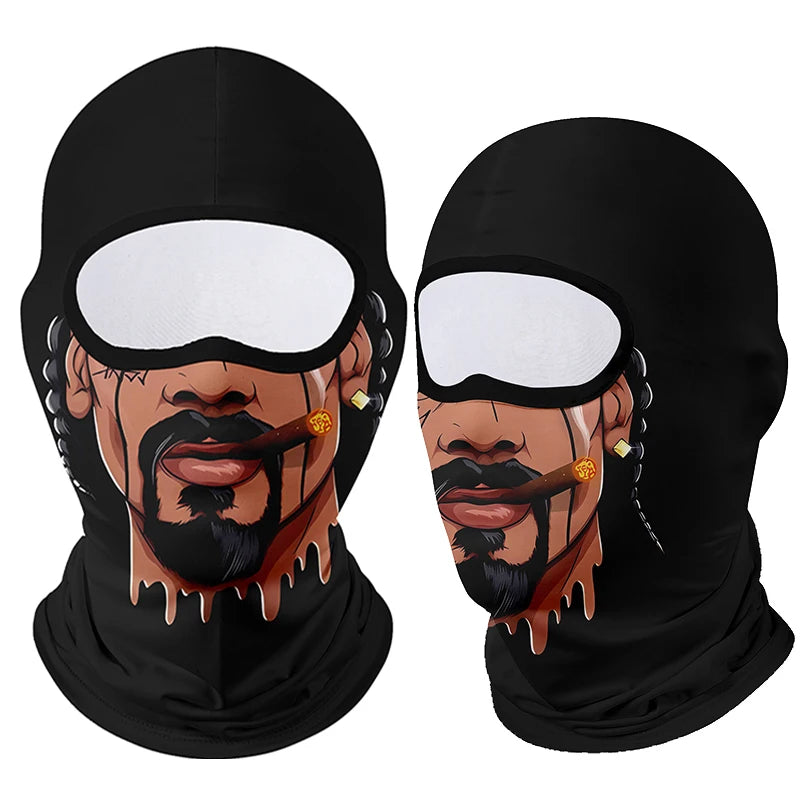 Motorcycle Face Mask Clown Ghost Skull Breathable Windproof UV Sun Dust Protective Mask