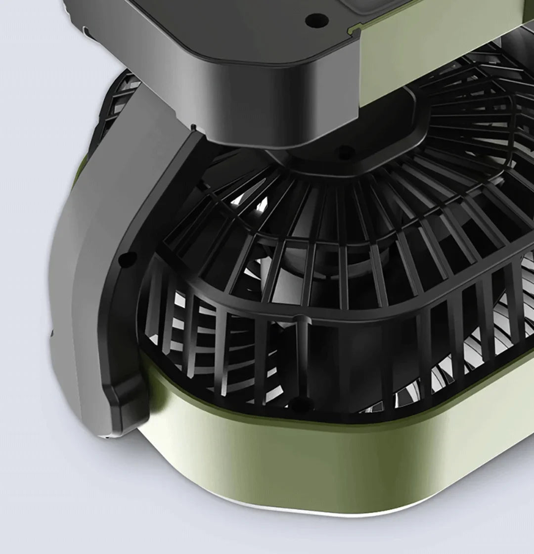 Car Dual-Head 2 Speeds Wind 360° Rotatable Fans USB/12V/24V