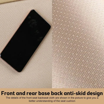 A Set of 3-piece Breathable Ice Silk Anti-slip Car Seat Cushions
